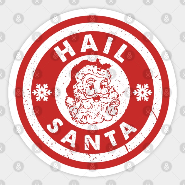 Hail Santa - Vintage White Text Sticker by Whimsical Thinker